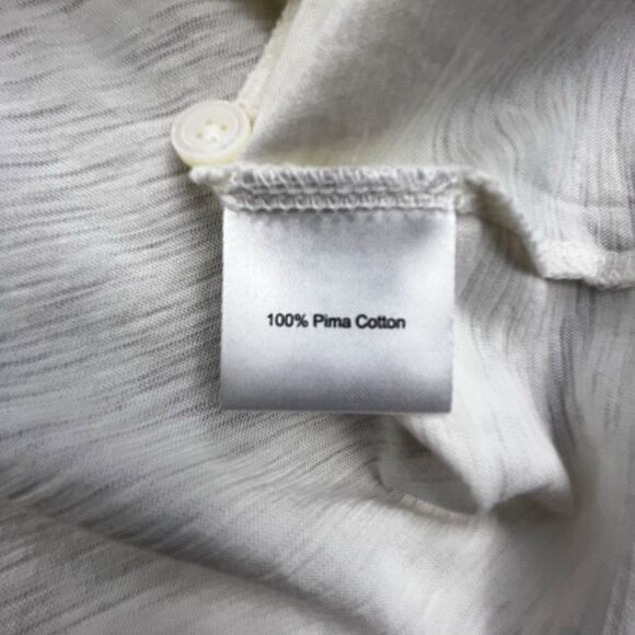 Peter Millar Crown Crafted Journeyman Polo Shirt Mens L White Pima Cotton Soft - Picture 7 of 10